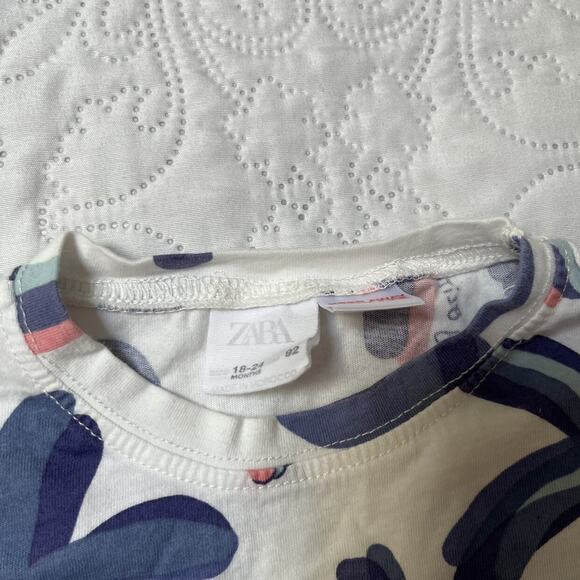 Zara Palm Tree Graphic Tee Size 18-24m - Picture 5 of 5